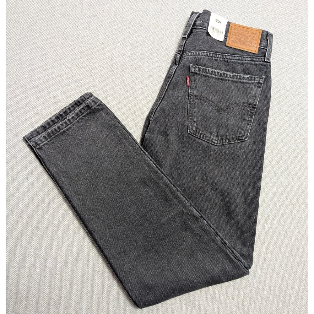 Levi's Premium Men's 27x31 Black Wash Straight Fit Jeans Denim